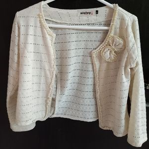 Off-white pearl Cardigan